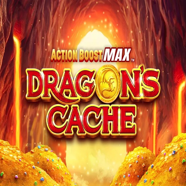 Action Boost Max Dragon's Cache game by SpinPlay Games – logo hosted on Westace Casino