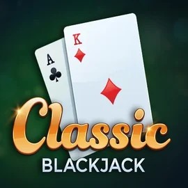Classic Blackjack online game logo by Red Tiger Gaming on westsace.com