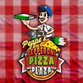 Peppe’s Pepperoni Pizza Plaza slot logo by Pragmatic Play at Westace Casino
