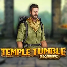 Temple Tumble Megaways slot logo by Relax Gaming at Westace Casino