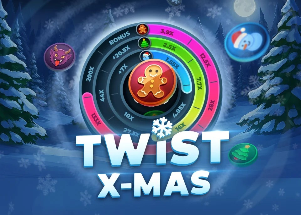 Twist X-mas logo – Casino Games by InOut at Westace Casino